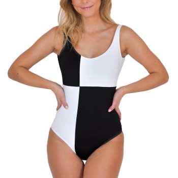 Saltabad Jackie Swimsuit Sort mønstret polyester 38 Dame Saltabad Jackie Swimsuit Sort mønstret polyester 38 Dame