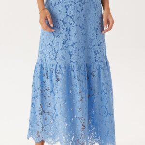 Scalloped Lace Edge Maxi Skirt