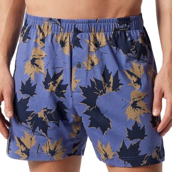Schiesser 2P Fun Prints Boxer Shorts Lyseblå m Møns bomuld Medium Herre Schiesser 2P Fun Prints Boxer Shorts Lyseblå m Møns bomuld Medium Herre