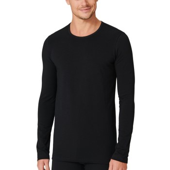 Schiesser 95-5 Organic Cotton Long Sleeve Shirt Sort økologisk bomuld Small Herre Schiesser 95-5 Organic Cotton Long Sleeve Shirt Sort økologisk bomuld Small Herre