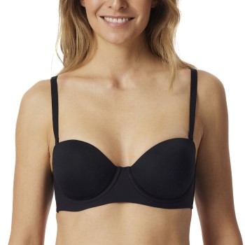 Schiesser BH Bandeau Bra Sort A 75 Dame Schiesser BH Bandeau Bra Sort A 75 Dame
