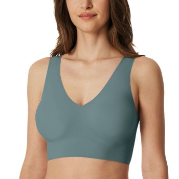 Schiesser BH Microfiber Top with Removable Pads Blå/Grøn Small Dame Schiesser BH Microfiber Top with Removable Pads Blå/Grøn Small Dame