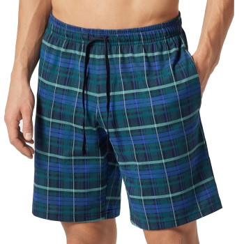 Schiesser Mix and Relax Organic Bermuda Shorts Blå/Grøn bomuld Large Herre Schiesser Mix and Relax Organic Bermuda Shorts Blå/Grøn bomuld Large Herre