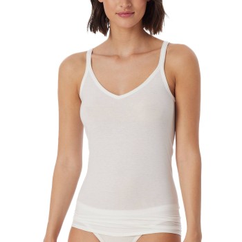 Schiesser Personal Fit Spaghetti Top Benhvid Small Dame Schiesser Personal Fit Spaghetti Top Benhvid Small Dame