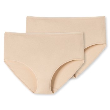 Schiesser Trusser 2P 95-5 Organic Cotton Midi Briefs Beige bomuld Small Dame Schiesser Trusser 2P 95-5 Organic Cotton Midi Briefs Beige bomuld Small Dame