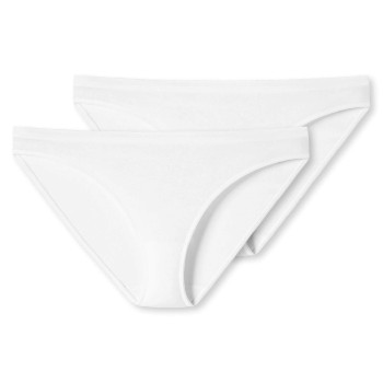 Schiesser Trusser 2P 95-5 Organic Cotton Mini Briefs Hvid bomuld Small Dame Schiesser Trusser 2P 95-5 Organic Cotton Mini Briefs Hvid bomuld Small Dame