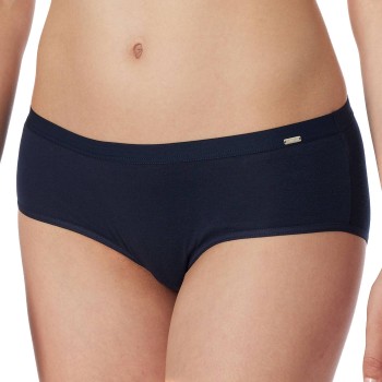 Schiesser Trusser Fine Rib Hipster Mørkblå bomuld Small Dame Schiesser Trusser Fine Rib Hipster Mørkblå bomuld Small Dame