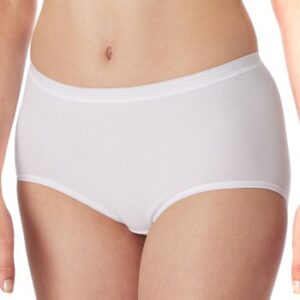 Schiesser Trusser Luxury Brief Hvid bomuld Small Dame