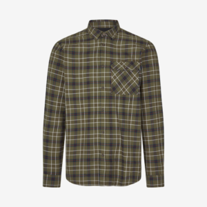 Seeland - Glen Flannel skjorte (Grape Leaf/Dark Neavy Check) - 2XL