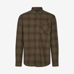 Seeland - Glen Flannel skjorte (Pine Green/Dark Navy Check) - 2XL