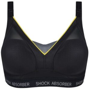 Shock Absorber BH Active Shaped Support Bra Sort/Gul B 70 Dame