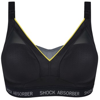 Shock Absorber BH Active Shaped Support Bra Sort/Gul B 70 Dame Shock Absorber BH Active Shaped Support Bra Sort/Gul B 70 Dame