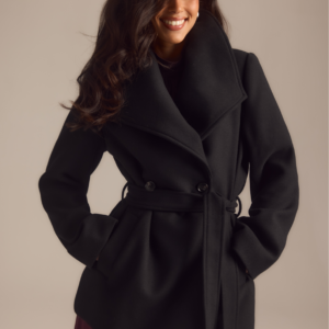 Short Wool Blend Coat