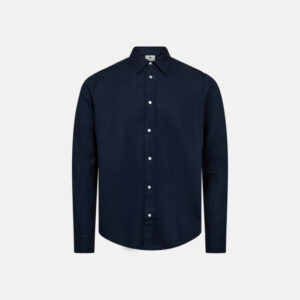 Skjorte | Hør/bambusviskose | Navy