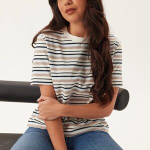 Slfessentail Striped Boxy Tee