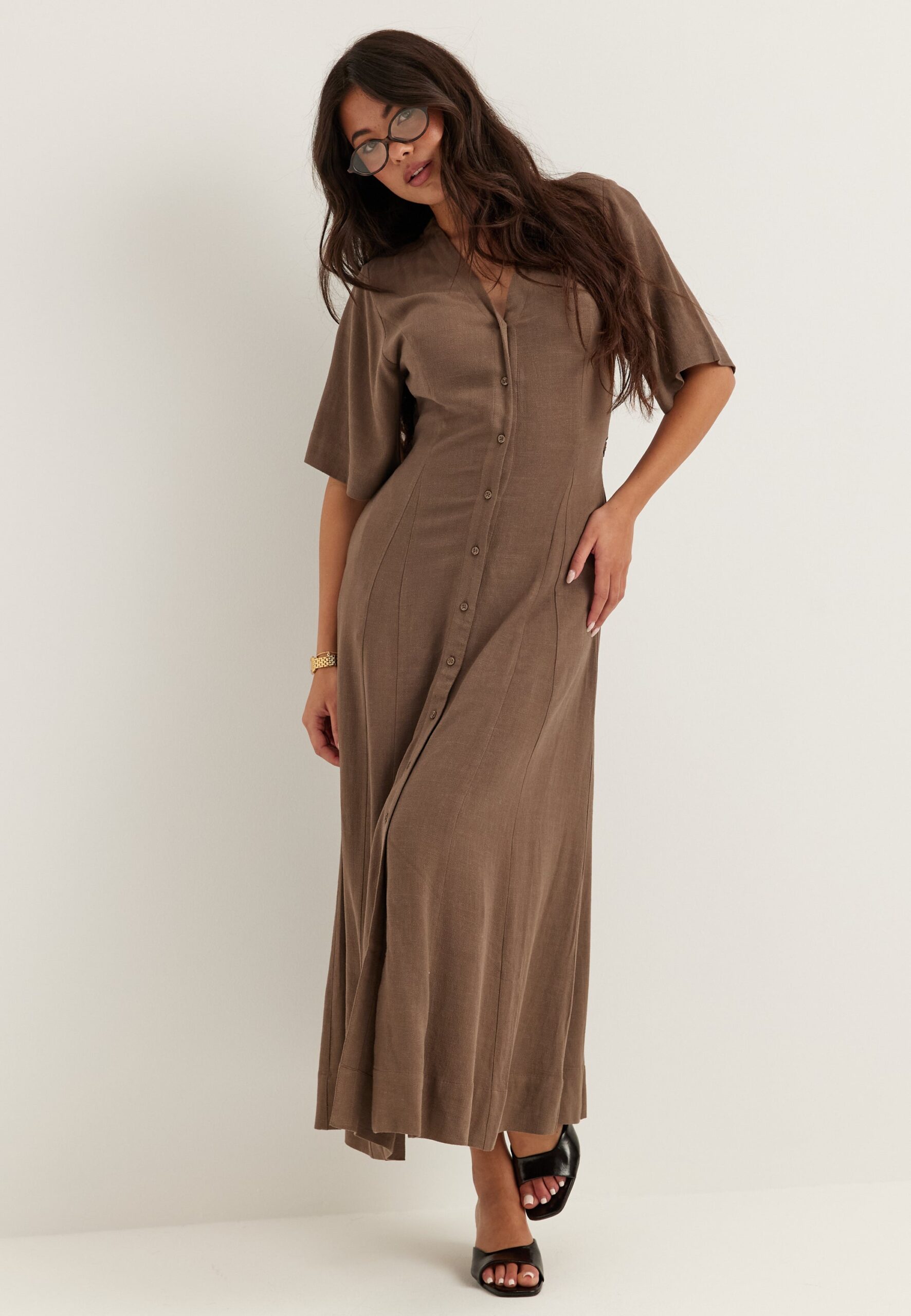 Slfviva Regular Linen Blend Dress Slfviva Regular Linen Blend Dress
