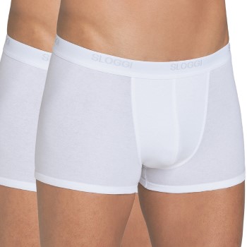 Sloggi 2P For Men Basic Short Hvid bomuld Small Herre Sloggi 2P For Men Basic Short Hvid bomuld Small Herre