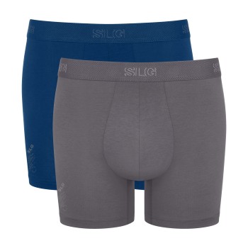 Sloggi 2P SLG Base Short Marineblå/Grå bomuld Small Herre Sloggi 2P SLG Base Short Marineblå/Grå bomuld Small Herre