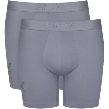 Sloggi 2P SLG Base Soft Short Grå Small Herre Sloggi 2P SLG Base Soft Short Grå Small Herre