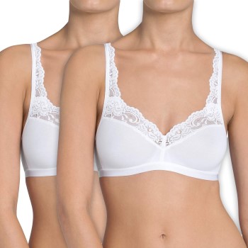 Sloggi BH 2P Romance SI BH Hvid A 75 Dame Sloggi BH 2P Romance SI BH Hvid A 75 Dame