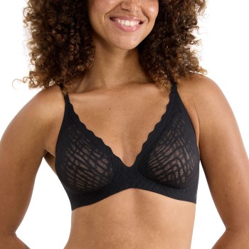 Sloggi BH ZERO Feel Bliss Push-Up Bra Sort Small Dame Sloggi BH ZERO Feel Bliss Push-Up Bra Sort Small Dame
