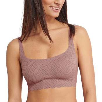Sloggi BH ZERO Feel Bliss Top Brun Small Dame Sloggi BH ZERO Feel Bliss Top Brun Small Dame