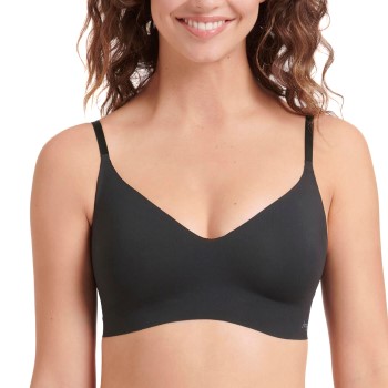 Sloggi BH ZERO Microfibre 2.0 Bralette Sort Small Dame Sloggi BH ZERO Microfibre 2.0 Bralette Sort Small Dame
