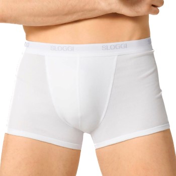 Sloggi For Men Basic Shorts Hvid bomuld Small Herre Sloggi For Men Basic Shorts Hvid bomuld Small Herre