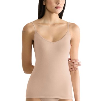 Sloggi GO Daily Cotton Spaghetti Top Beige bomuld Small Dame Sloggi GO Daily Cotton Spaghetti Top Beige bomuld Small Dame