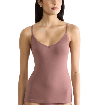 Sloggi GO Daily Cotton Spaghetti Top Brun bomuld Small Dame Sloggi GO Daily Cotton Spaghetti Top Brun bomuld Small Dame