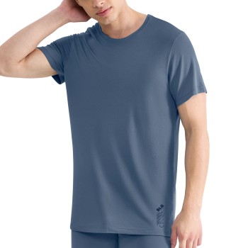 Sloggi SLG Base Soft T-Shirt Blå Small Herre Sloggi SLG Base Soft T-Shirt Blå Small Herre