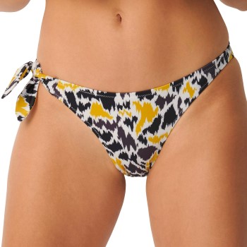 Sloggi Shore Fancy Guppy Bikini Brazilian Brief Sort/Gul Small Dame Sloggi Shore Fancy Guppy Bikini Brazilian Brief Sort/Gul Small Dame