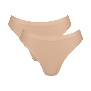 Sloggi Trusser 2P GO Sense High Leg Briefs Beige modal Small Dame Sloggi Trusser 2P GO Sense High Leg Briefs Beige modal Small Dame