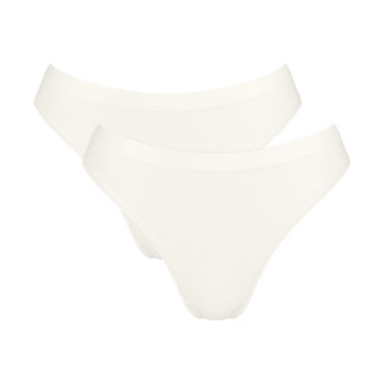 Sloggi Trusser 2P GO Sense High Leg Briefs Elfenben modal Small Dame Sloggi Trusser 2P GO Sense High Leg Briefs Elfenben modal Small Dame