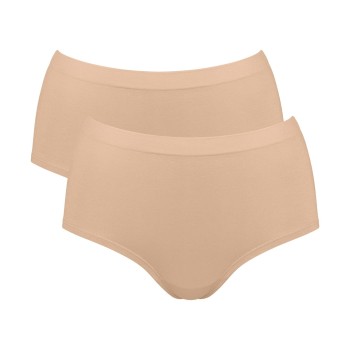 Sloggi Trusser 2P GO Sense High Waist Briefs Beige modal Small Dame Sloggi Trusser 2P GO Sense High Waist Briefs Beige modal Small Dame