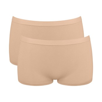Sloggi Trusser 2P GO Sense Shorts Beige modal Small Dame Sloggi Trusser 2P GO Sense Shorts Beige modal Small Dame