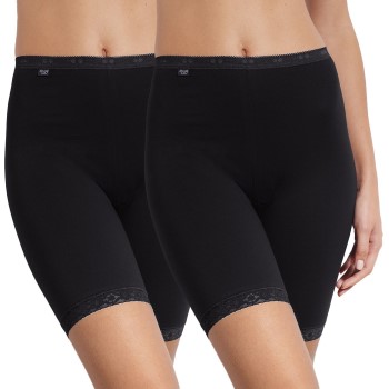 Sloggi Trusser 2P Kvinder Basic Long Sort bomuld 40 Dame Sloggi Trusser 2P Kvinder Basic Long Sort bomuld 40 Dame