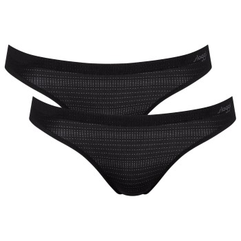 Sloggi Trusser 2P ZERO Motion Mini Brief Sort polyester Small Dame Sloggi Trusser 2P ZERO Motion Mini Brief Sort polyester Small Dame