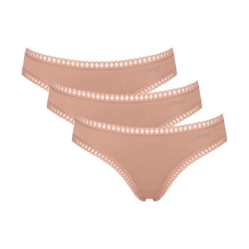 Sloggi Trusser 3P GO Crush Mini Briefs Lysbrun bomuld Small Dame Sloggi Trusser 3P GO Crush Mini Briefs Lysbrun bomuld Small Dame