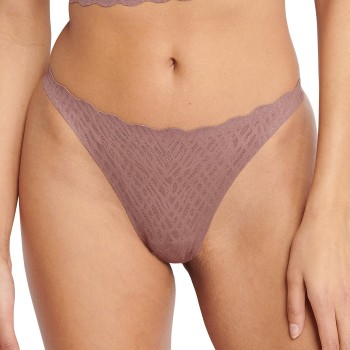 Sloggi Trusser ZERO Feel Bliss String Brief Brun Small Dame Sloggi Trusser ZERO Feel Bliss String Brief Brun Small Dame