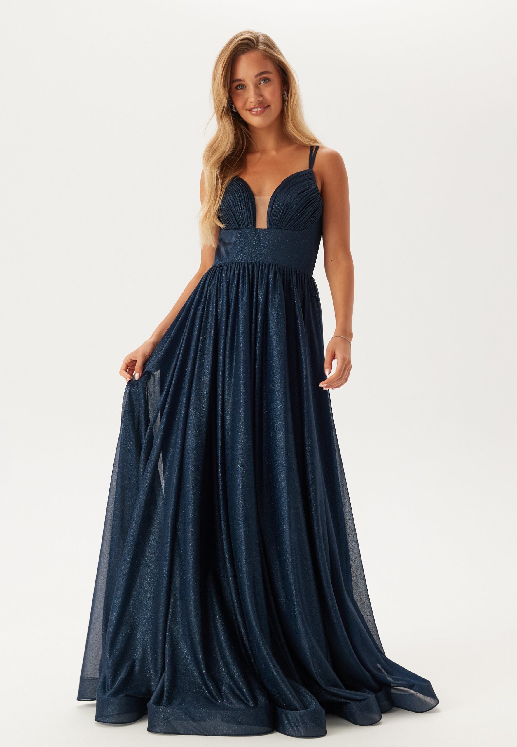 Sparkling Evening Dress With Tie Back Sparkling Evening Dress With Tie Back