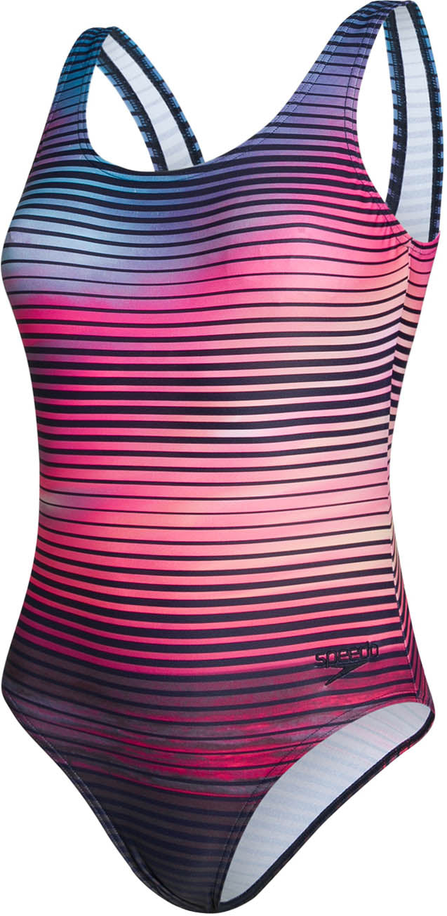 Speedo Placement Uback 1 Piece Badedragt Dame 34 Multifarvet Speedo Placement Uback 1 Piece Badedragt Dame 34 Multifarvet