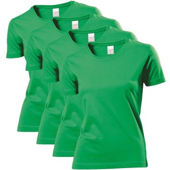 Stedman 4P Classic Women T-shirt Grøn bomuld Small Dame Stedman 4P Classic Women T-shirt Grøn bomuld Small Dame