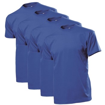 Stedman 4P Comfort Men T-shirt Kongeblå bomuld Small Herre Stedman 4P Comfort Men T-shirt Kongeblå bomuld Small Herre