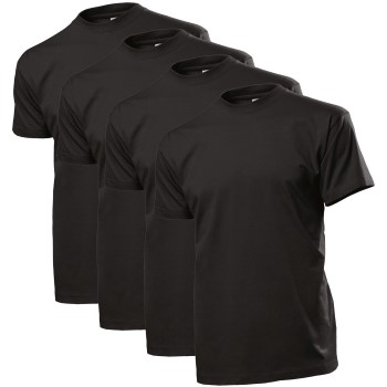 Stedman 4P Comfort Men T-shirt Sort bomuld Small Herre Stedman 4P Comfort Men T-shirt Sort bomuld Small Herre