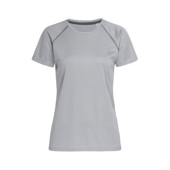 Stedman Active 140 Women Team Raglan Sølvgrå polyester Small Dame Stedman Active 140 Women Team Raglan Sølvgrå polyester Small Dame