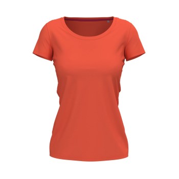 Stedman Claire Crew Neck Abrikos ringspundet bomuld Small Dame Stedman Claire Crew Neck Abrikos ringspundet bomuld Small Dame