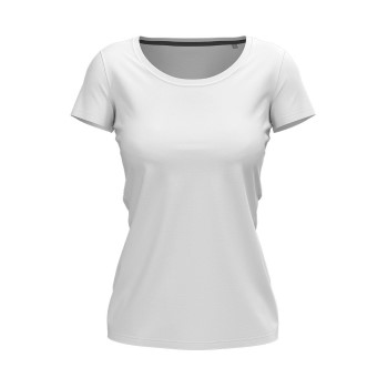 Stedman Claire Crew Neck Hvid ringspundet bomuld Small Dame Stedman Claire Crew Neck Hvid ringspundet bomuld Small Dame