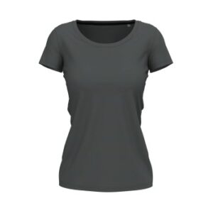 Stedman Claire Crew Neck Mørkgrå ringspundet bomuld Small Dame