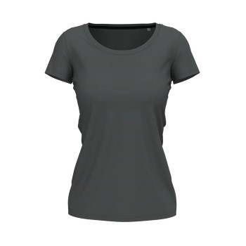 Stedman Claire Crew Neck Mørkgrå ringspundet bomuld Small Dame Stedman Claire Crew Neck Mørkgrå ringspundet bomuld Small Dame